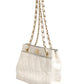 Shiny Calfskin Quilted Mini 22 White 1792563