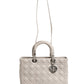 Lady Dior Large Grey Cannage Lambskin Bag