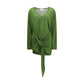 Bicolor Viscose Casual Dress