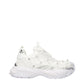 White Fabric Sneakers