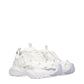 White Fabric Sneakers