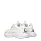 White Fabric Sneakers