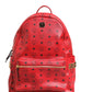Medium Stark Studded Visetos Backpack - Red
