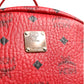 Medium Stark Studded Visetos Backpack - Red