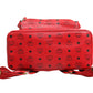 Medium Stark Studded Visetos Backpack - Red
