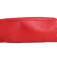 Red Leather Bamboo Daily Tote Crossbody Bag