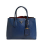 Blue Saffiano Leather 2way Bag