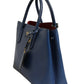Blue Saffiano Leather 2way Bag