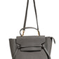 Nano Belt Bag in Grained Calfskin Grey