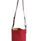 Gate Raspberry & Wine Leather Bucket Bag