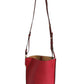 Gate Raspberry & Wine Leather Bucket Bag