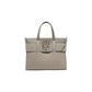 Beige Artificial Leather Handbag