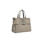 Beige Artificial Leather Handbag