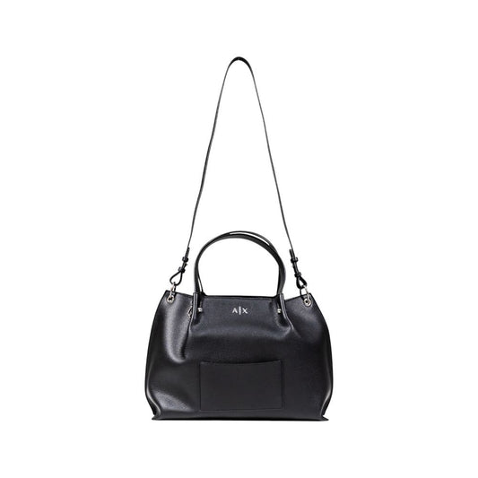 Black Polyester Handbag