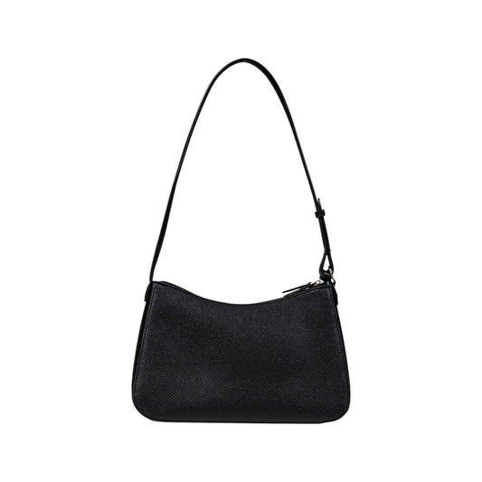 Black Polyester Handbag