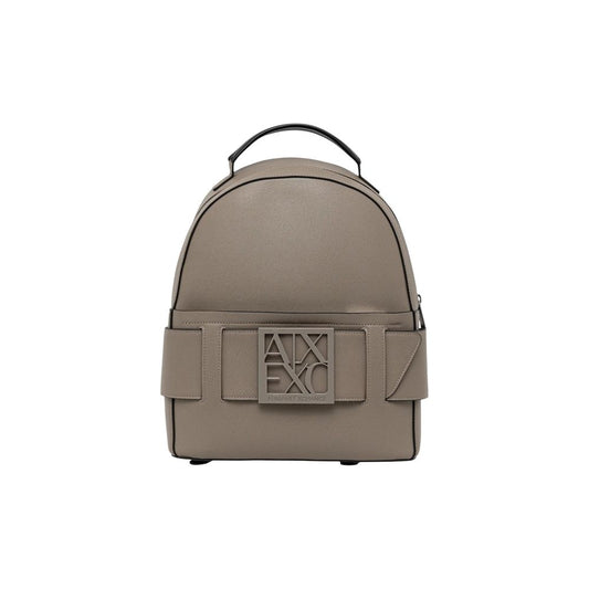 Beige Polyethylene Backpack
