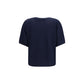 Blue Cashmere Sleeveles Sweater
