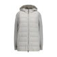 Gray Polyester Full-Length Jacket