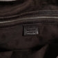Beige and Black Canvas Twins Medium Tote Bag