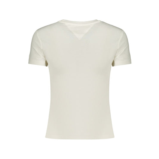 White Cotton Women's T-Shirt