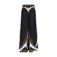 Black Silk Flared Pants