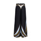 Black Silk Flared Pants