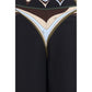 Black Silk Flared Pants