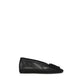 Black Polyethylene Ballet Flats