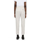 Gray Elastane Casual Pants