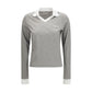 Gray Cotton Long Sleeve T-Shirt