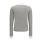 Gray Cotton Long Sleeve T-Shirt