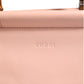 Pink And White Calfskin Small Nymphaea Top Handle Bag