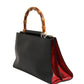 Nymphaea Bamboo Top Handle Leather Bag