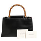 Nymphaea Bamboo Top Handle Leather Bag