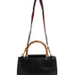 Nymphaea Bamboo Top Handle Leather Bag