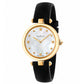 Black Leather Dress Watch