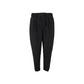 Black Polyester Casual Pants