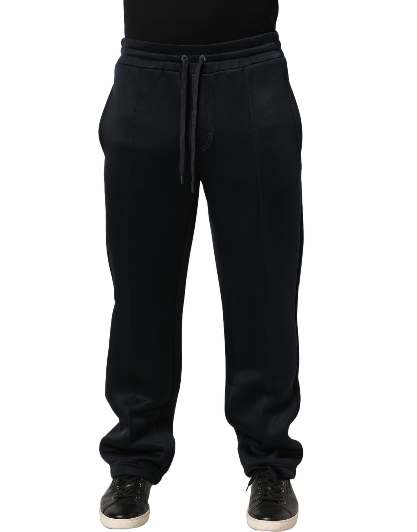 Black Polyester Jogger Men Sweatpants Pants