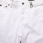 White Cotton Skinny Mid Waist Denim Jeans