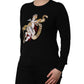Black Angels Wool Crew Neck Pullover Sweater