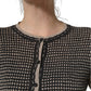 Black Floral Lace ButtonDownCardigan Sweater