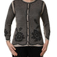Black Floral Lace ButtonDownCardigan Sweater