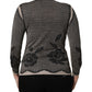 Black Floral Lace ButtonDownCardigan Sweater