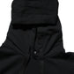 BlackWhite Appliqué Hooded Sweatshirt Sweater