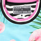 Multicolor Flamingo ZebraStriped Trim T-shirt
