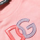 Pink Cotton DG Logo Round Neck Tank T-shirt