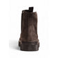Gray Suede Leather Chelsea Boots