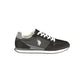 Black Polyurethane Men's Sneaker