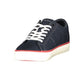Blue Polyester Men's Sneaker