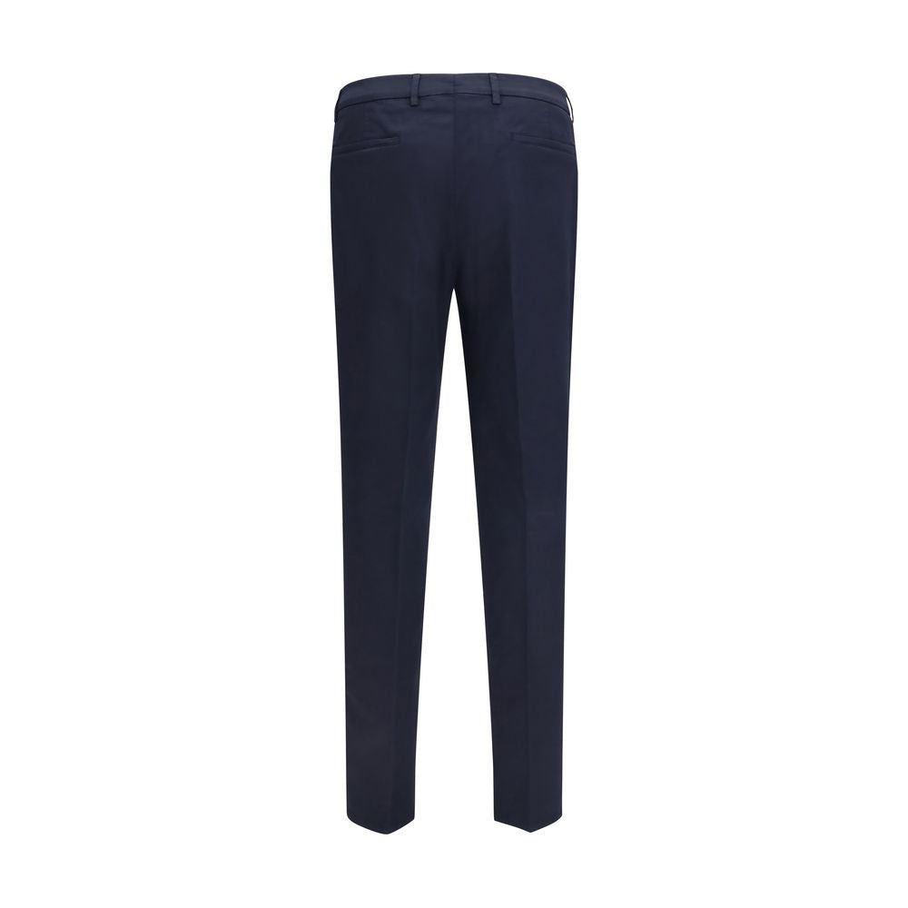 Black Cotton Chino Pants